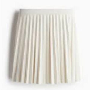 ZARA Ivory Pleated Tennis Skirt | Preppy Mini | Size M | Tenniscore